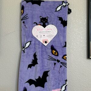 Betsey Johnson Halloween purple blanket